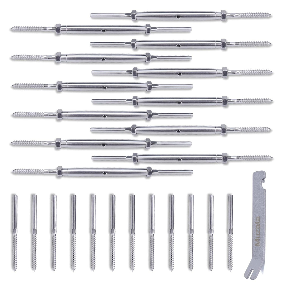 10 Set T316 Stainless Steel Cable Railing Kit O3237