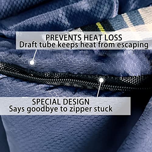 100% Cotton Flannel XXL Sleeping Bag U9324