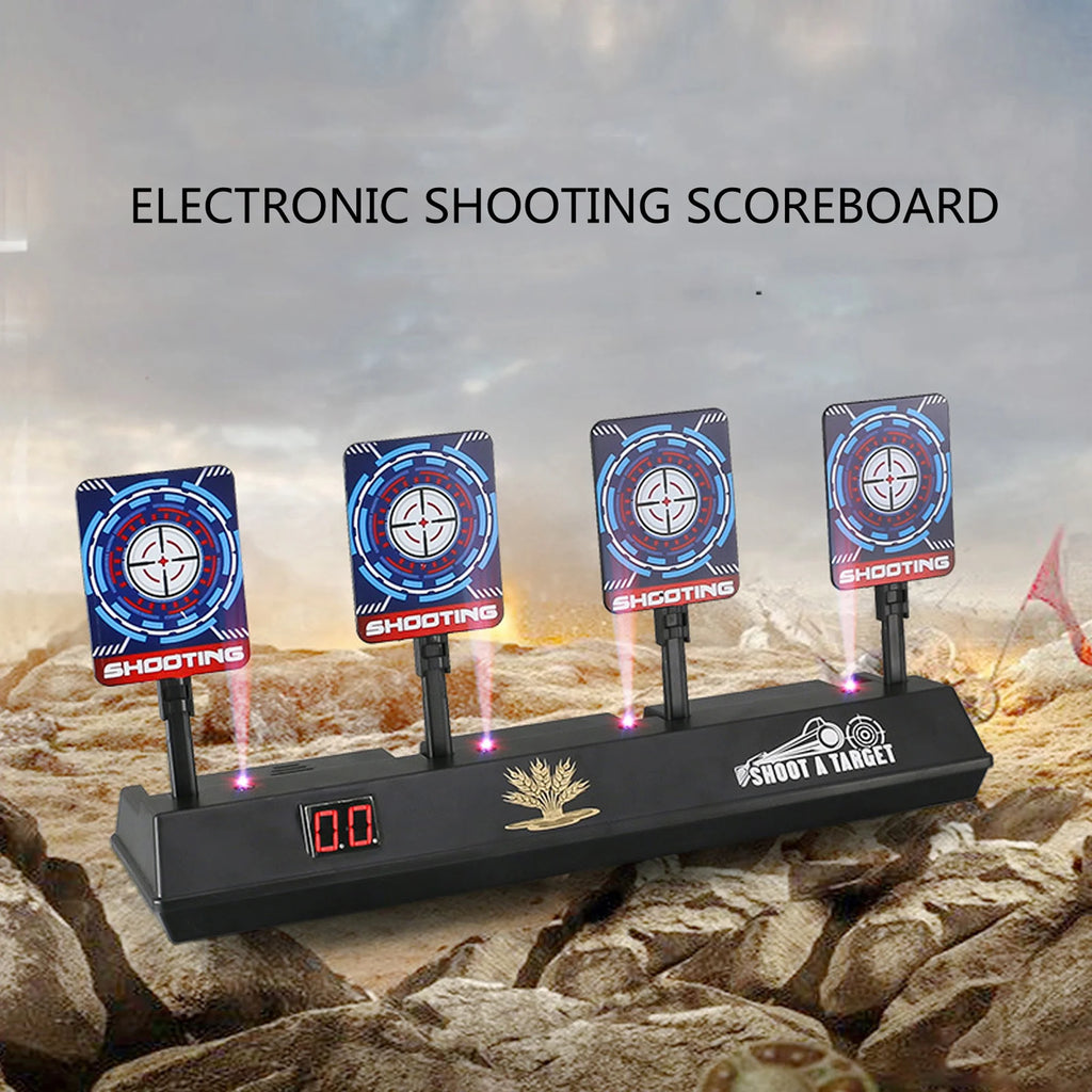 4 Targets LED Light Shooting Targets with Auto Reset H24104