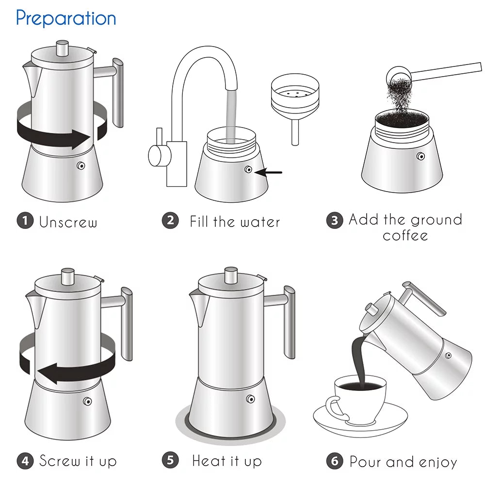 12 Cup Stainless Steel Stovetop Espresso Maker Q384895