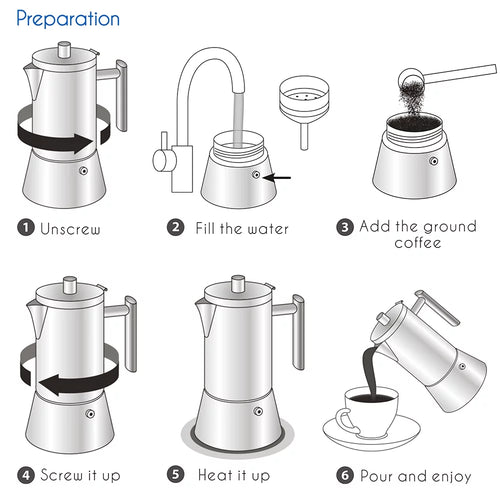 12 Cup Stainless Steel Stovetop Espresso Maker Q384895