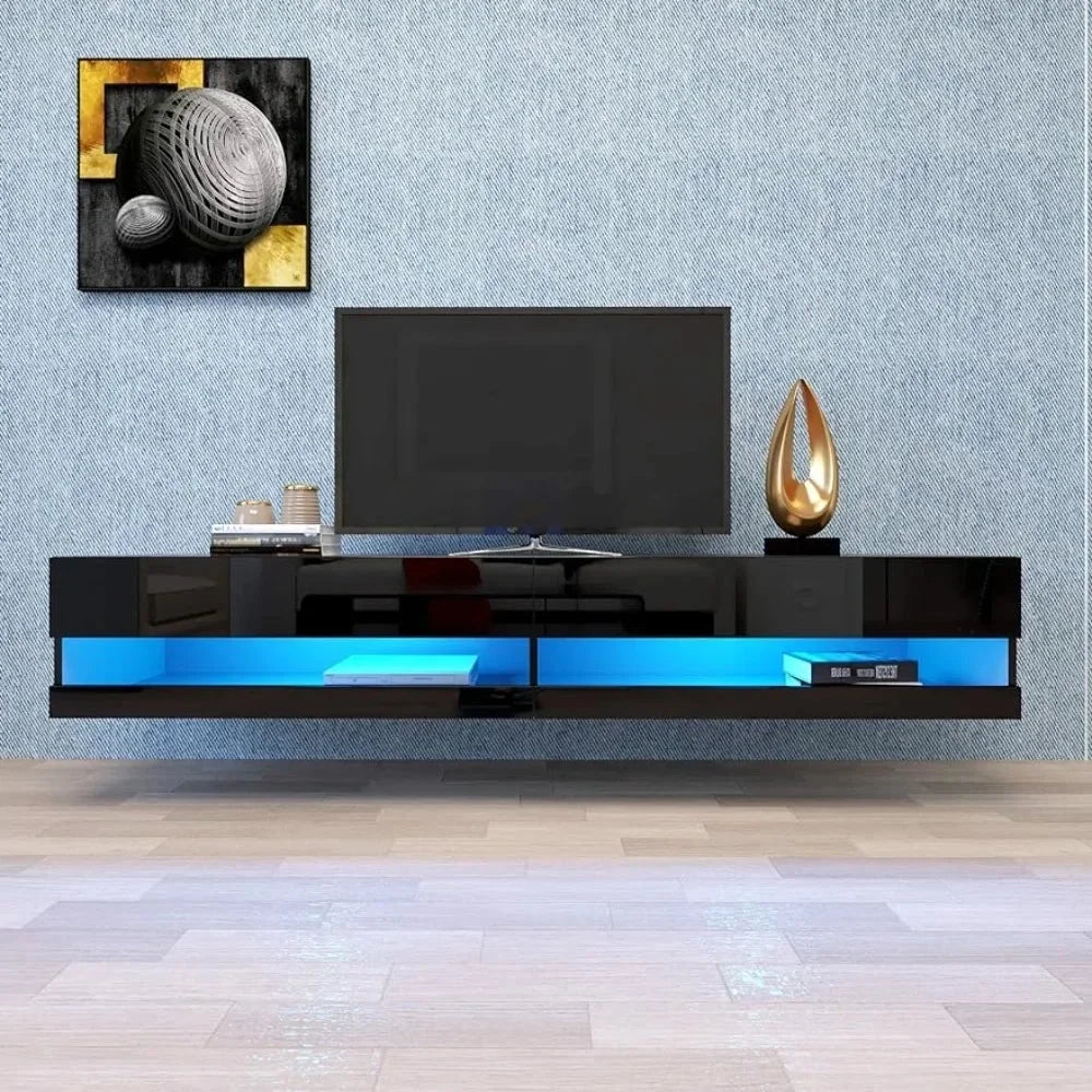 71-Inch Mounted Floating TV Stand Wall Cabinet Fits TVs Up to 80 Inches X789