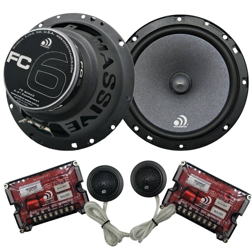 6.5 inch 200 Watts Max Component Car Speaker System D967