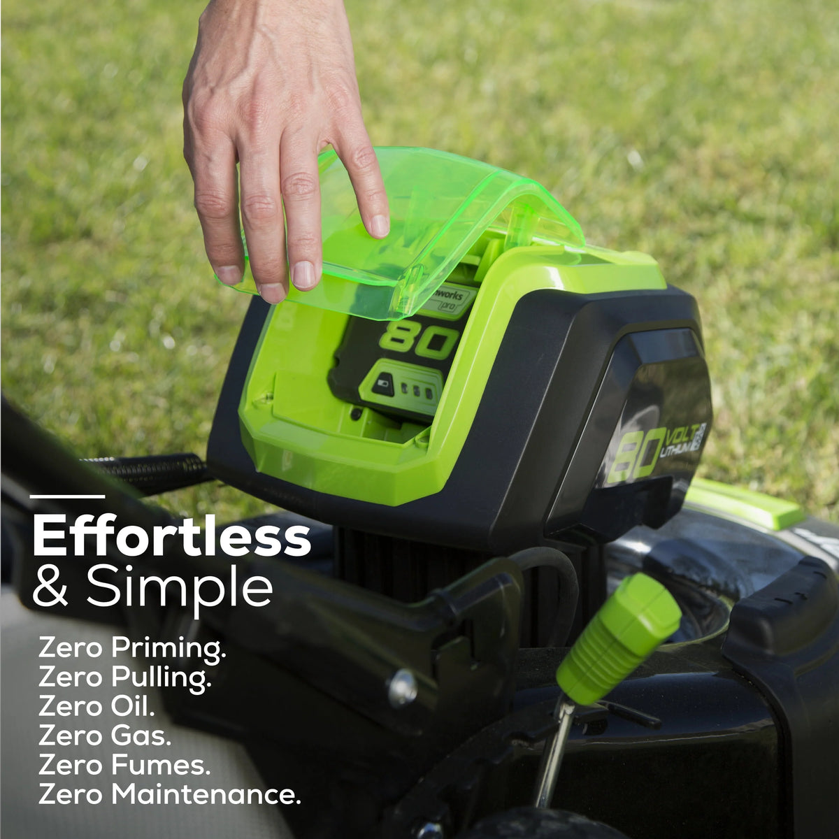 80V 21 Self Propelled Mower 5Ah Battery & Charger F41754