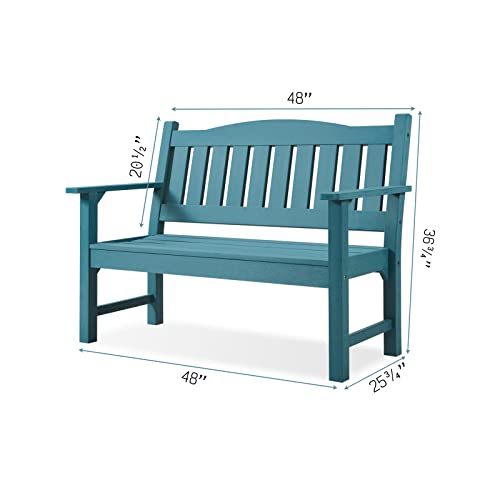 2-Person All-Weather Poly Lumber Outdoor Bench S6764