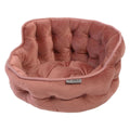 Mini Tufted Velvet Round Cuddler Pet Bed H172