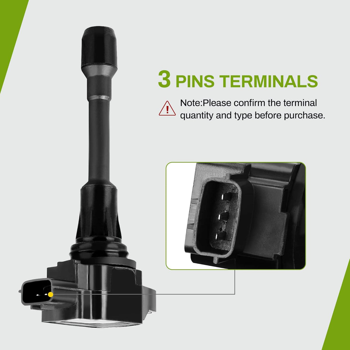 Ignition Coils 4-Pack Compatible with 2007-2018 Versa Sentra Rogue Urvan Pathfinder NV200 NV350 - 2014-2015 Infiniti QX60 - L4 1.6L 1.8L 2.0L 2.5L Pack of 2 Q825276