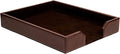 Dark Brown Bonded Leather Letter Tray Pack of 2 G32959