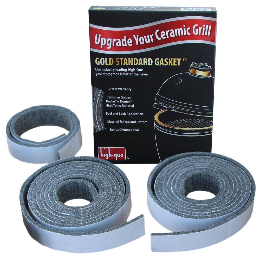 Gold Standard High Heat Gasket with Adhesive for Medium Small Mini Big Green Egg with Kevlar and Nomex N32810