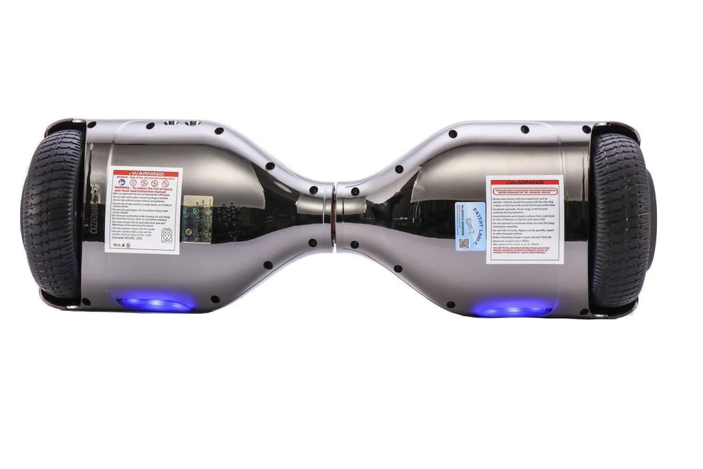 Chrome Black 36V Hoverboard with Bluetooth Speakers D7564