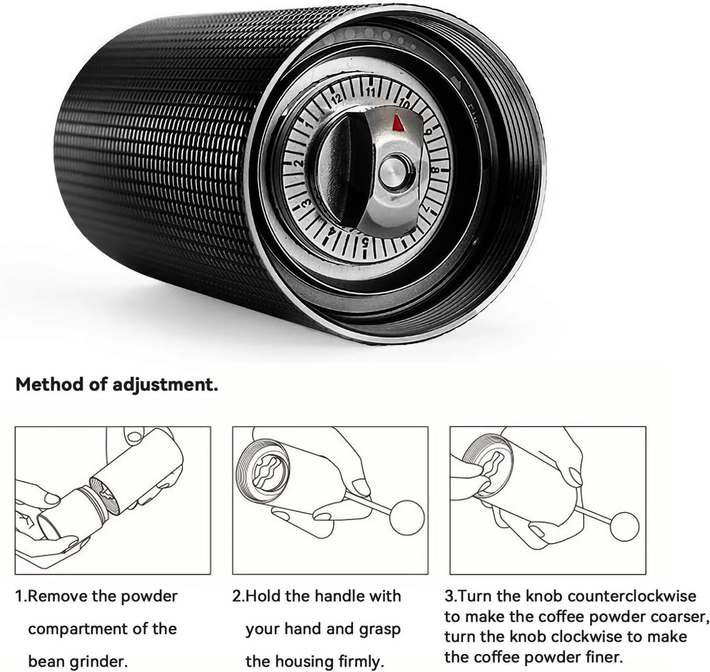 Portable Stainless Steel Burr Coffee Grinder D7265