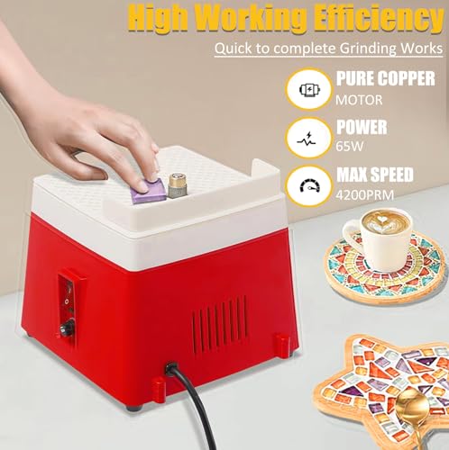 Mini Portable Glass Grinder with 5/8" Grinder Bits M8379
