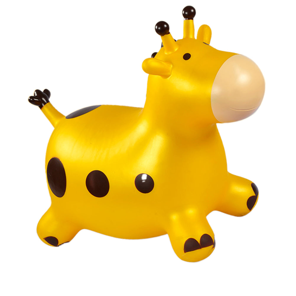 Inflatable Bouncing Horse Toy with Air Pump (Yellow) F126