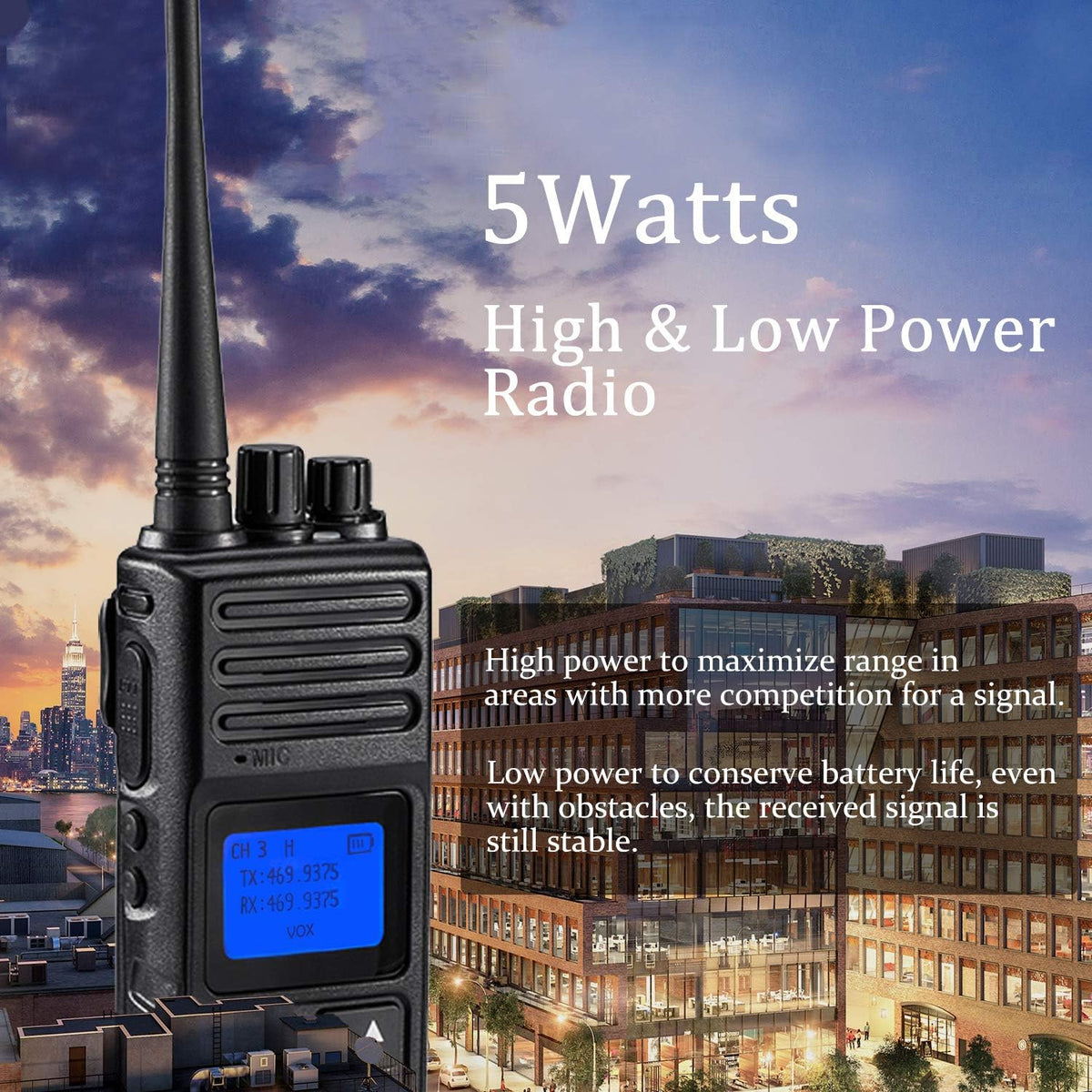 5W Two Way Radios 6 Packs B22133