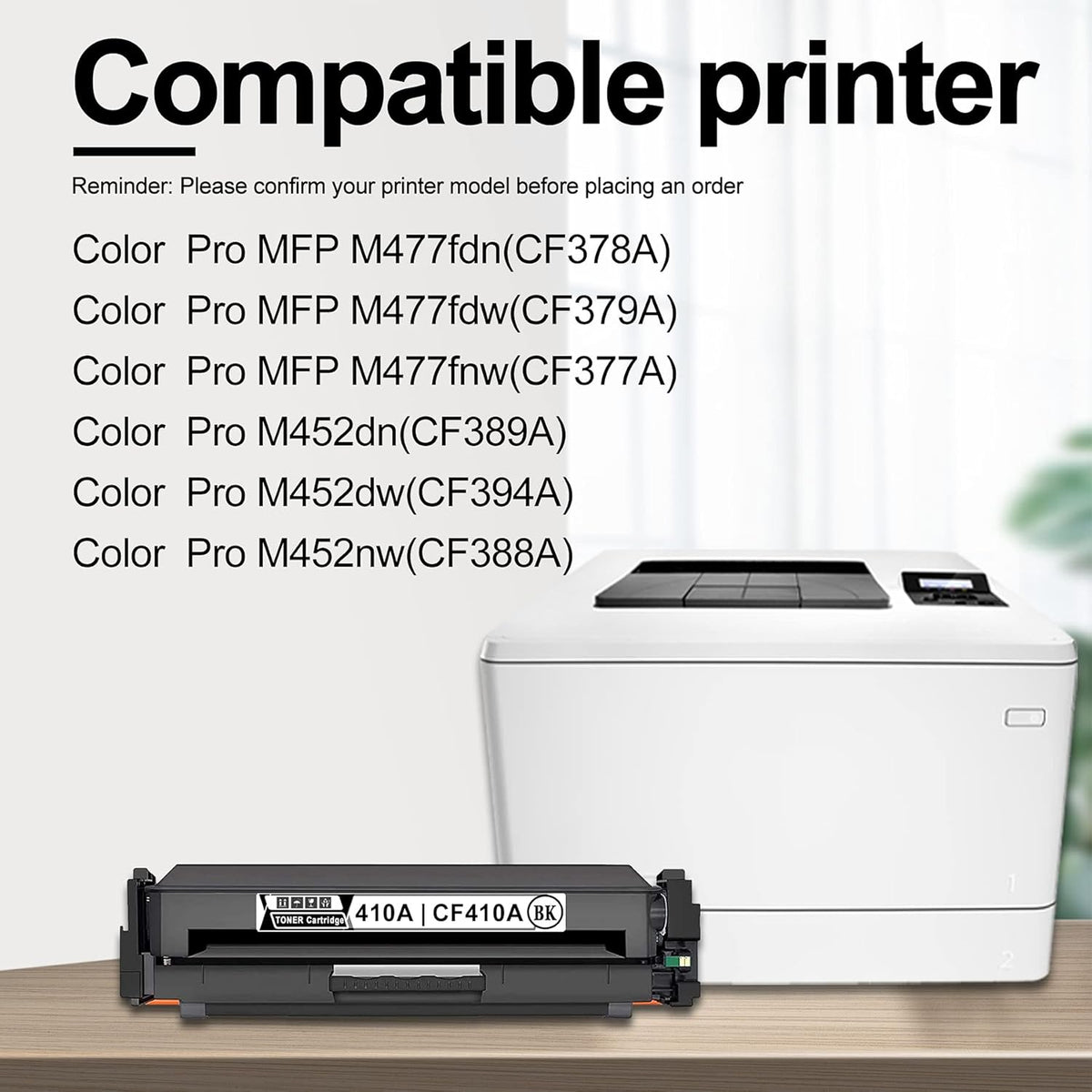 2 Black 410A Toner Cartridge Pack of 2 K5219