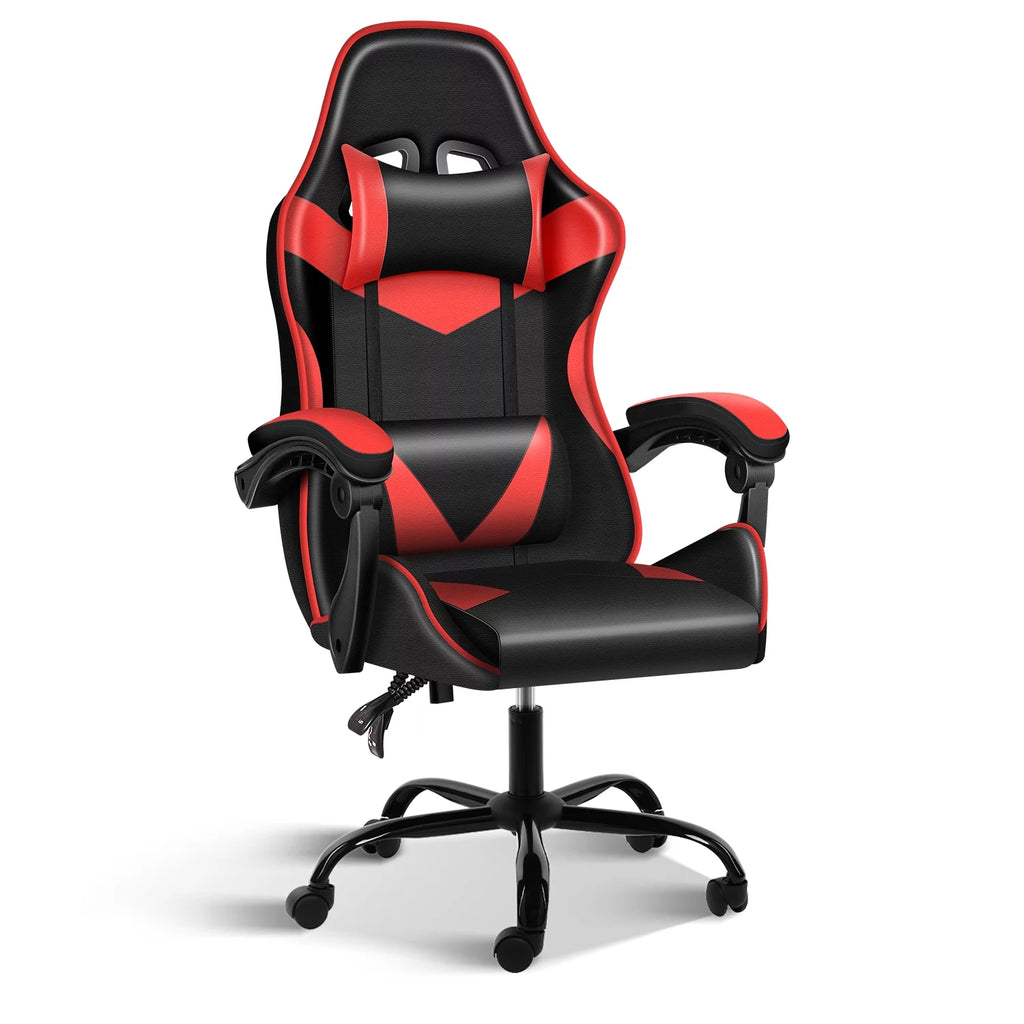 Black Red Ergonomic Adjustable Swivel Gaming Chair G2485