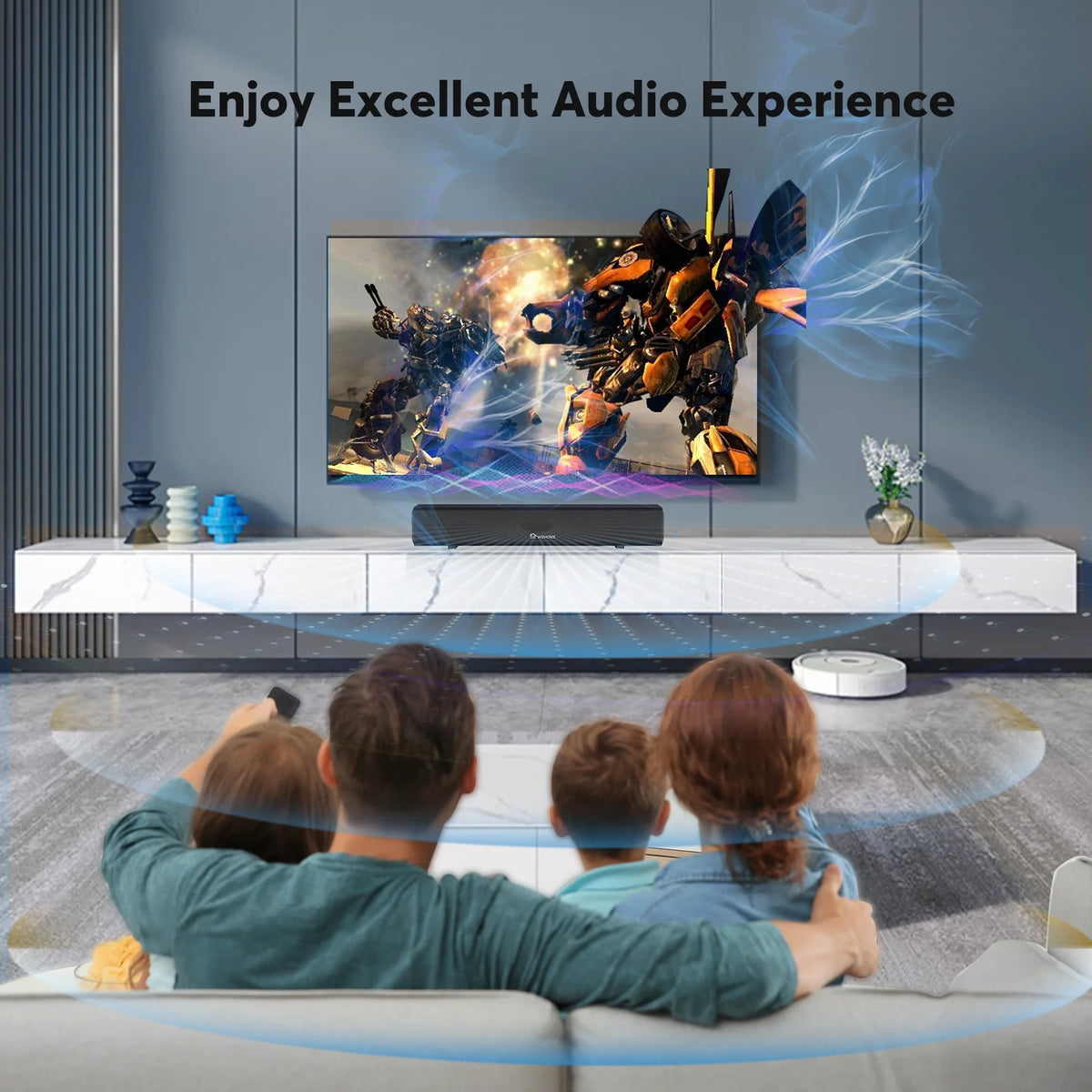 16-Inch 50W Soundbar with Bluetooth 5.0 and Subwoofer M970