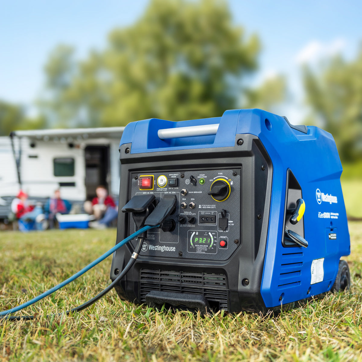 5000 Peak Watt Gas Powered Portable Inverter Generator with Electric Start C580