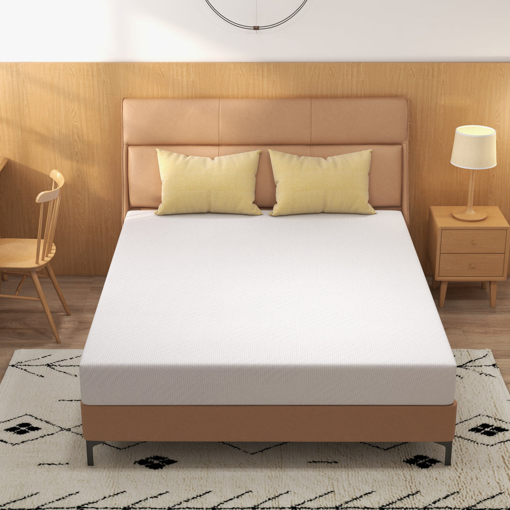 8 inch Full Size Green Tea Cooling Memory Foam Mattress U73356