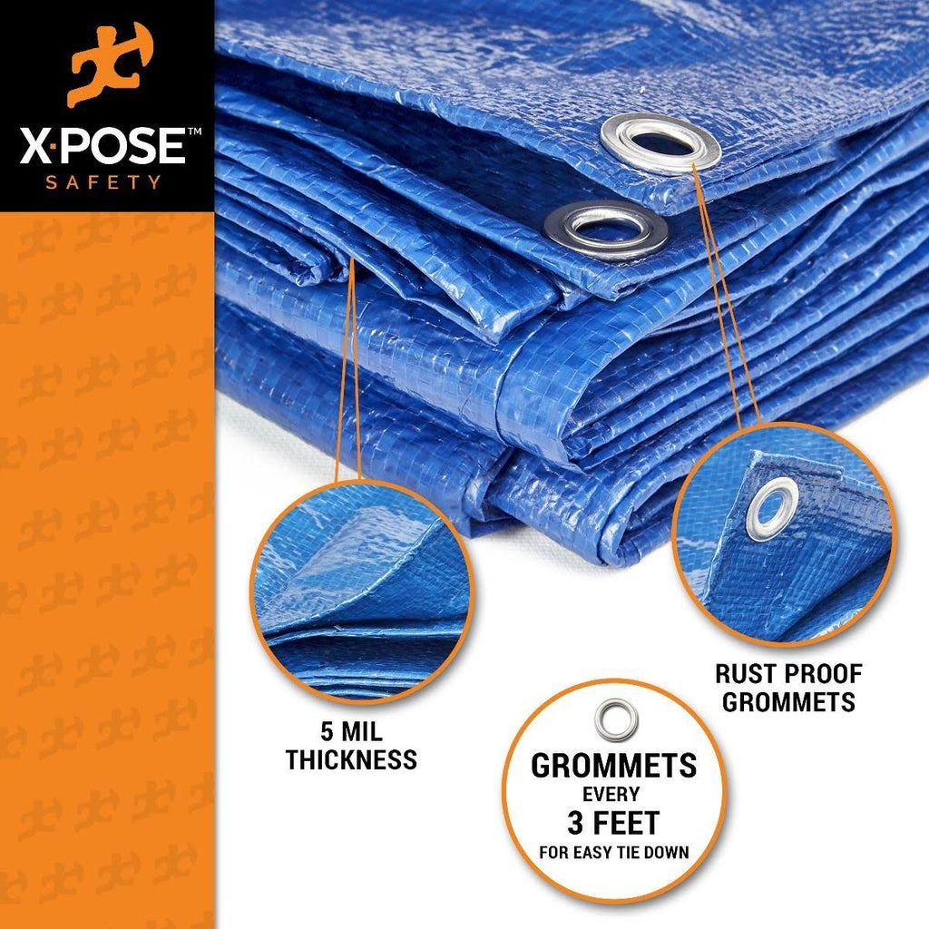 Blue Poly Tarps 15 x 25 Case of 6 H717088
