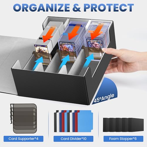 Card Storage Box with 10 Dividers B281