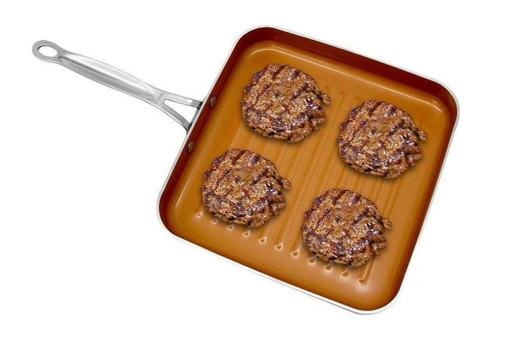 Aluminum Non-Stick Square Grill Pan Y5123
