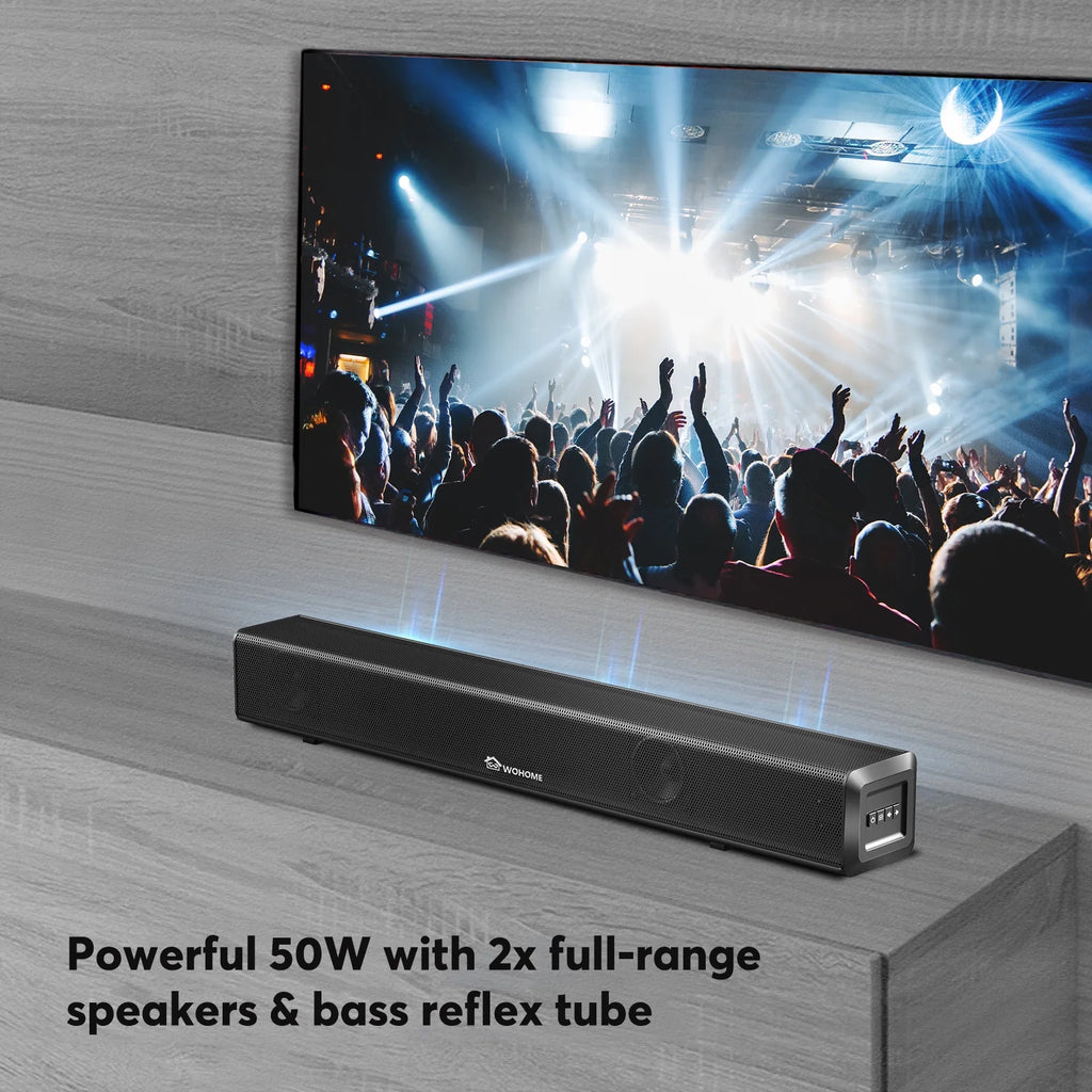 16-Inch 50W Soundbar with Bluetooth 5.0 and Subwoofer M970