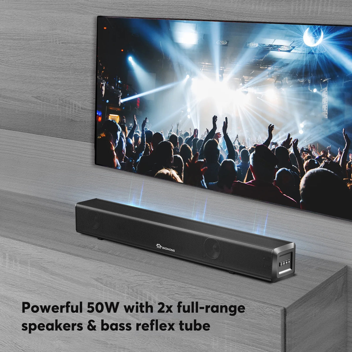 16-Inch 50W Soundbar with Bluetooth 5.0 and Subwoofer M970