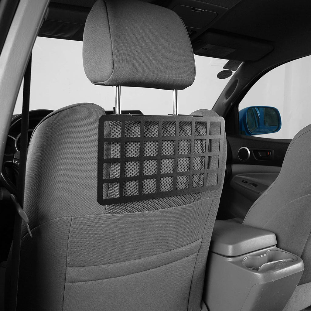 2PCS MOLLE Panel Seat Headrest Storage Metal Shelf for Toyota Tacoma 2005-2022 N6456