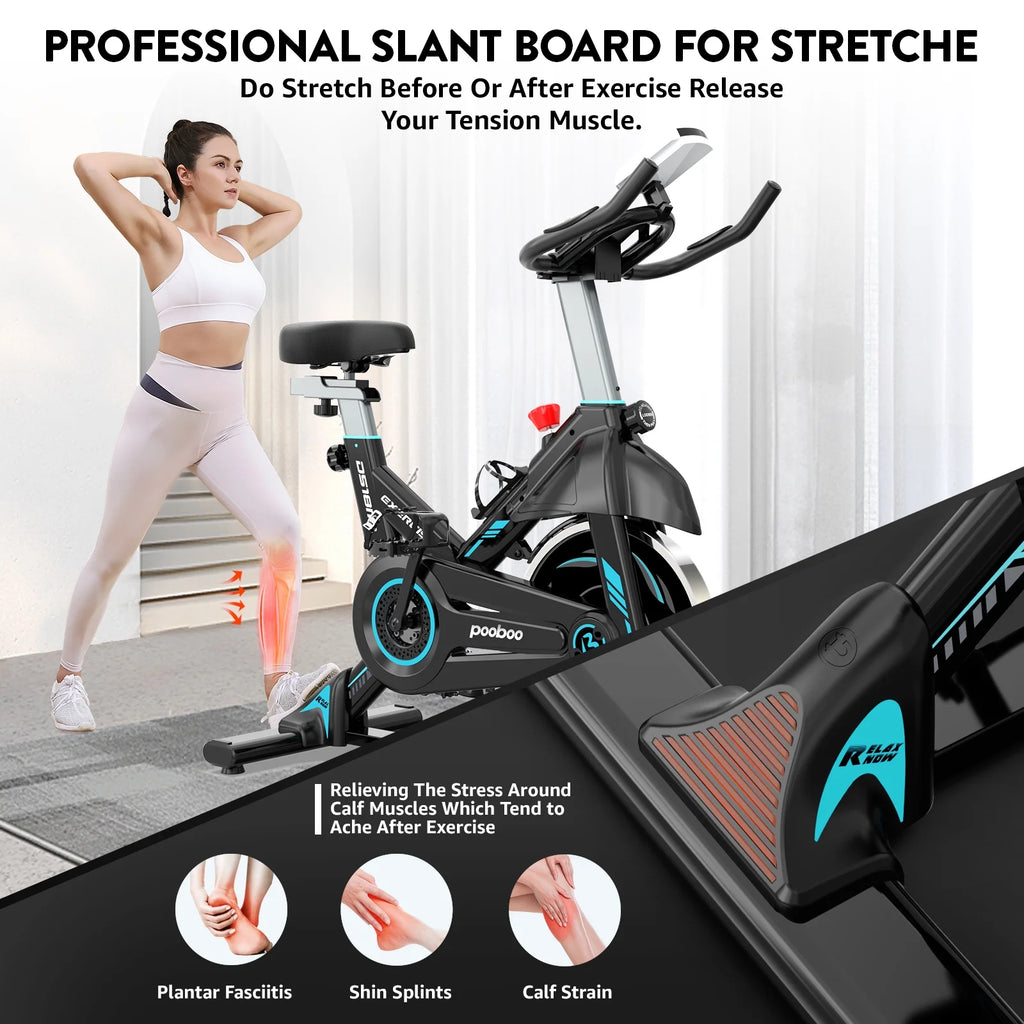 Indoor Cycling Bike Magnetic Stationary Exercise Bike 40lbs Flywheel I686607