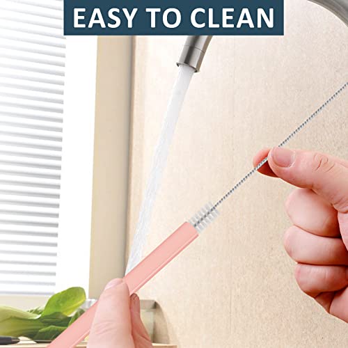 3pcs Reusable Straws with Cleaning Brush J12364