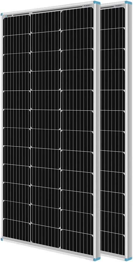2PCS 100 Watt 12 Volt Monocrystalline Solar Panels D2693
