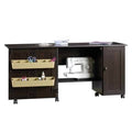 Sewing Craft Cart in Cinnamon Cherry Finish C359