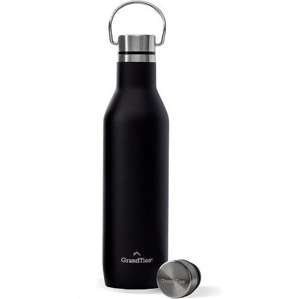 21oz Stainless Steel Insulated Water Bottle with 2 Lids N3106