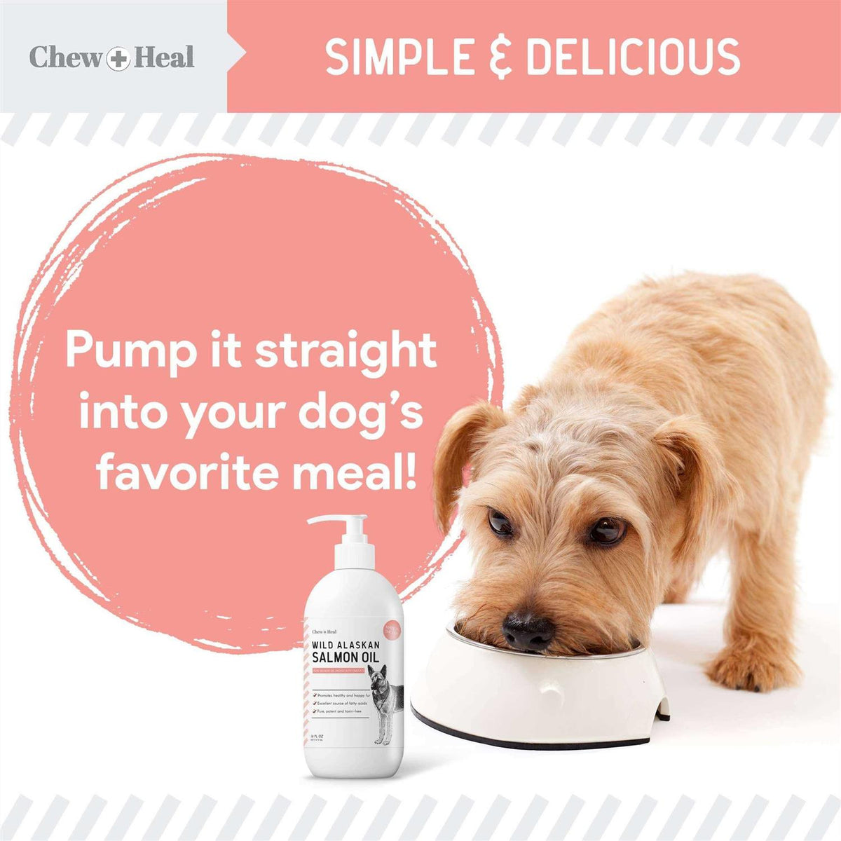 Pure Wild Alaskan Salmon Oil for Dogs A37780
