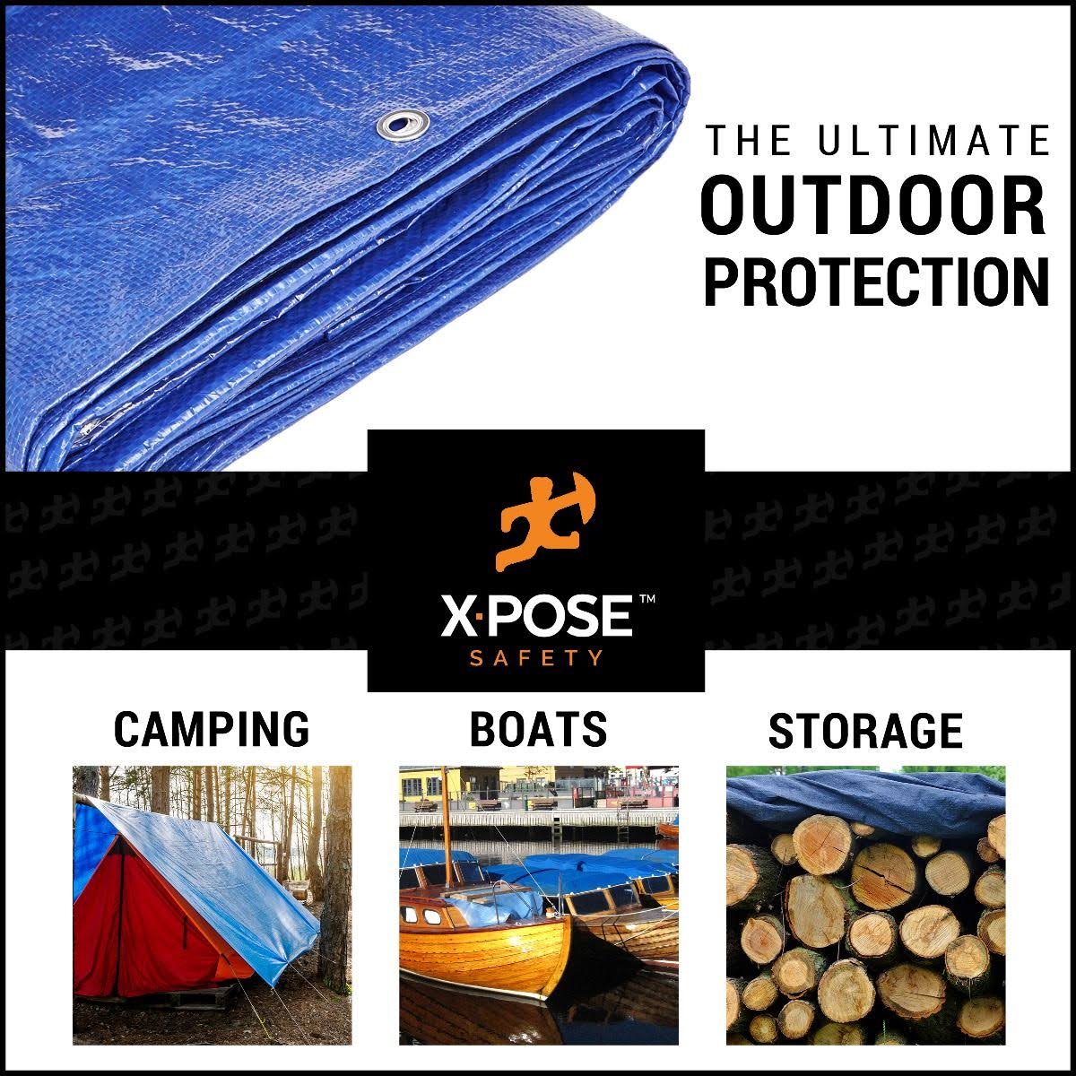 Blue Poly Tarps 15 x 25 Case of 6 H717088