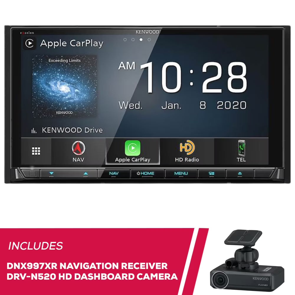 6.8" DVD Navigation Receiver and HD Dashboard Camera I8042