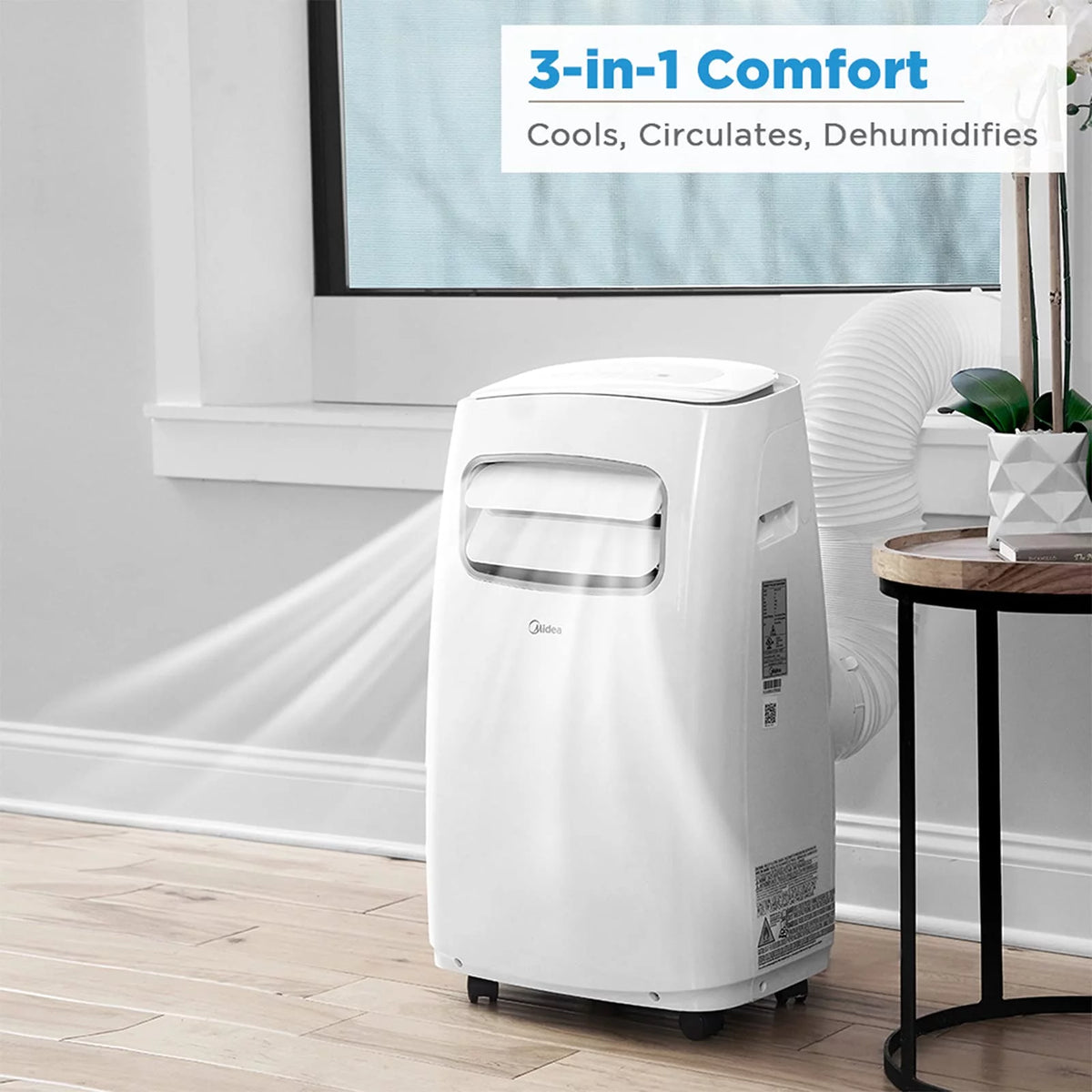 8,000 BTU Portable Air Conditioner with Remote Control & Window Kit W431