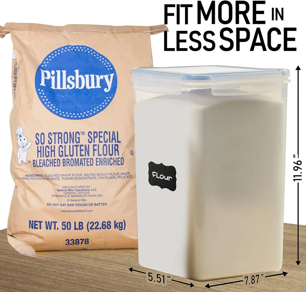 8.5L/287Oz Extra Large Airtight Food Storage Containers, 2 PACK with Lids A883281