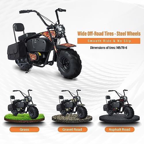 36V 1000W Electric Dirt Bike, 2-Speed Off-Road Motorcycle, Dark Red E141