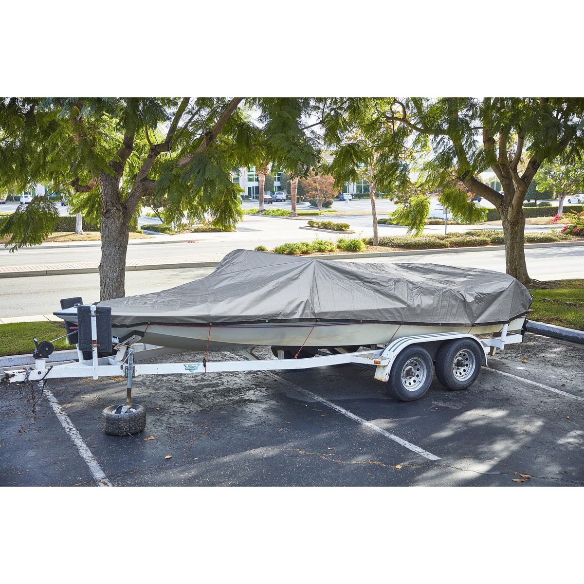 20 ft. x 30 ft. Silver and Black Weather-Resistant Tarp Z706645