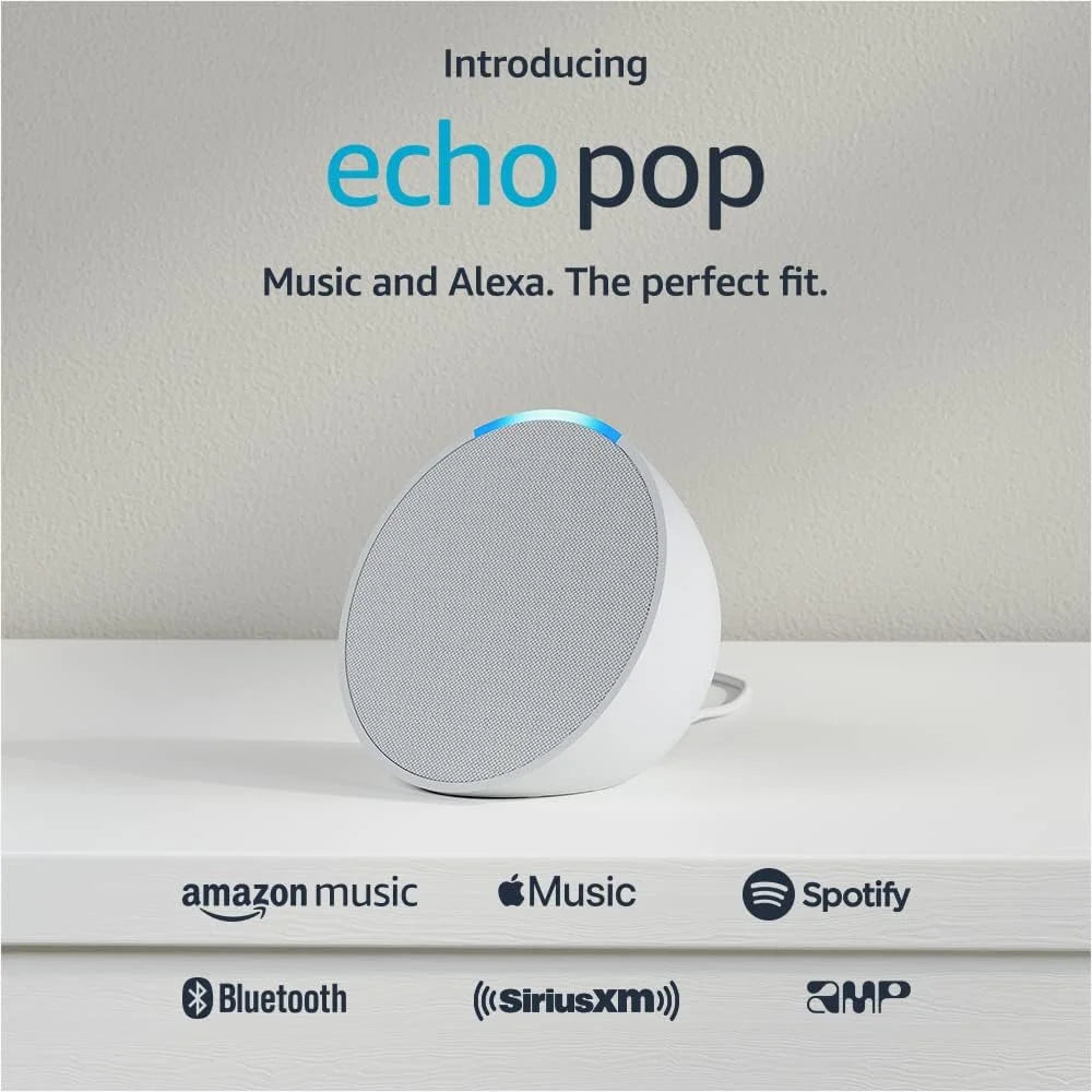 Compact Smart Speaker with Alexa Glacier White L5207