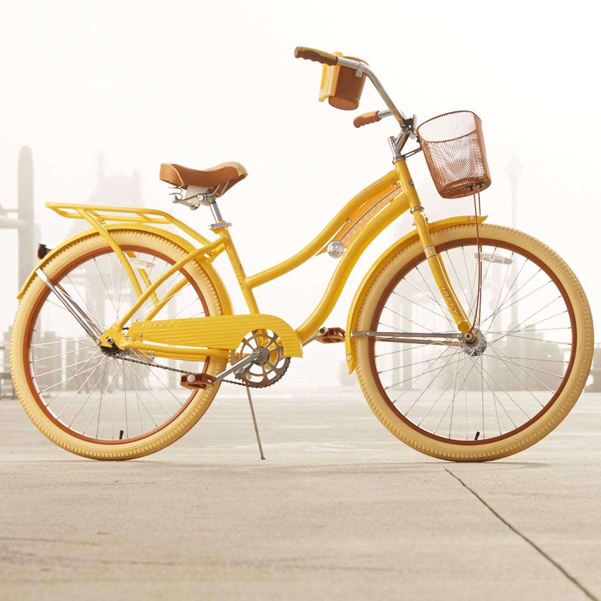 Yellow 26 Inch Cruiser Bike X38761