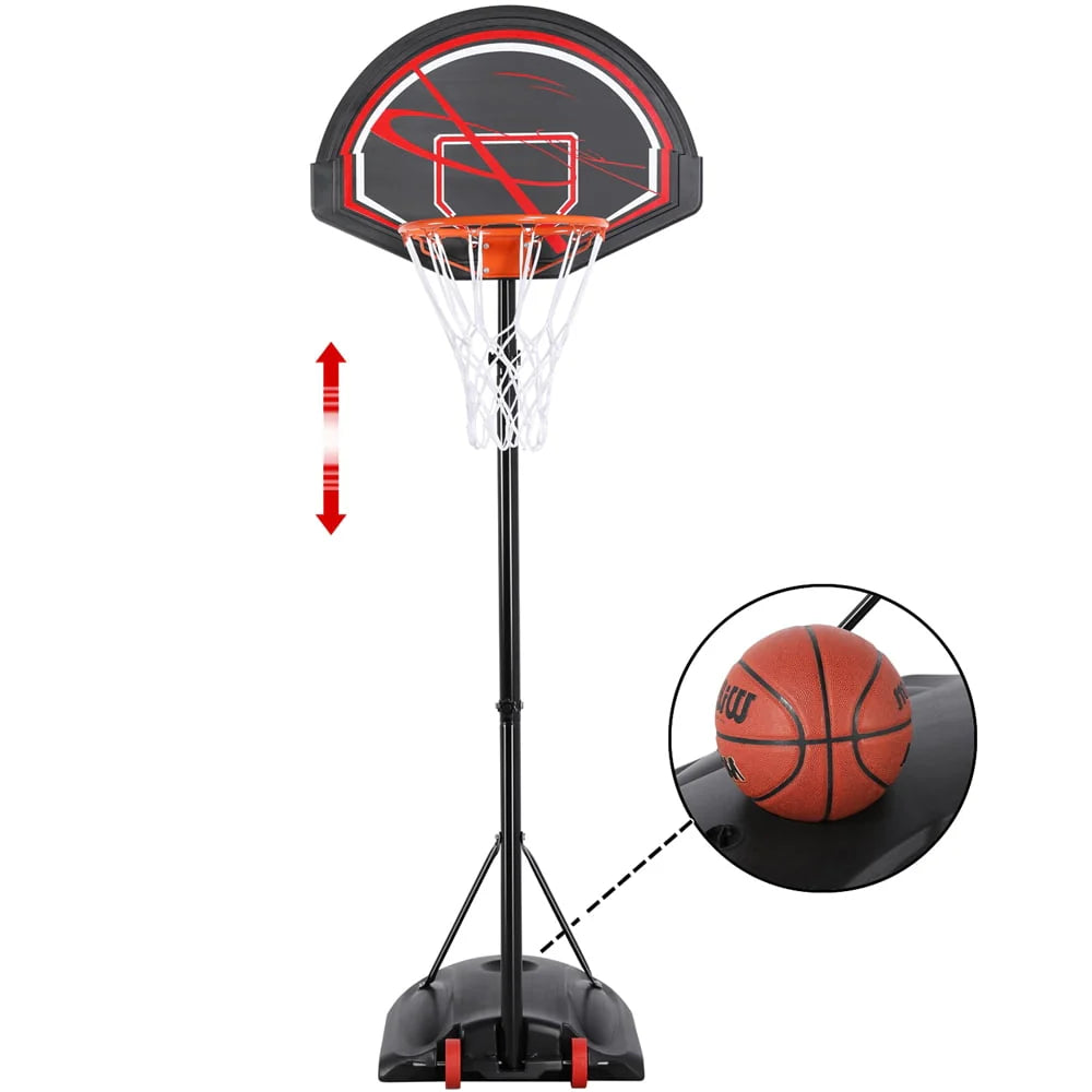 7 to 9 Ft Portable Basketball System Hoop B6144