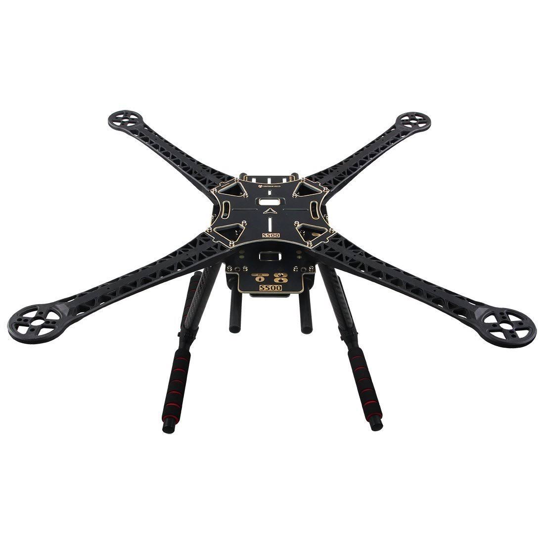 Quadcopter Fuselage Frame Kit PCB Version with Carbon Fiber Landing Gear Skid S8966