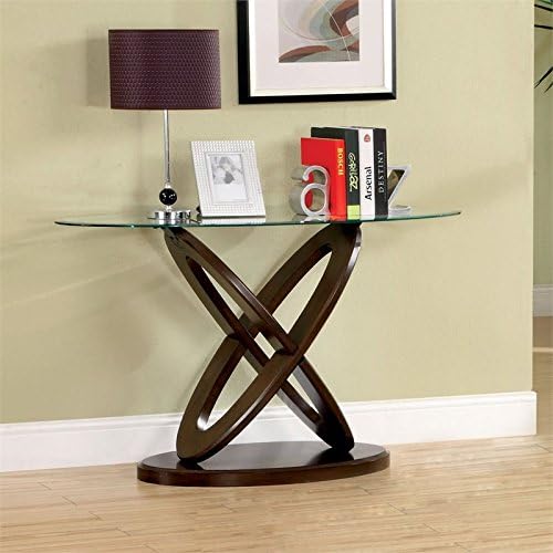 Dark Walnut Wood Console Table K46622