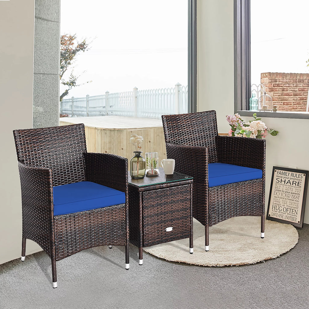 3 PCS Rattan Wicker Furniture Set C5268