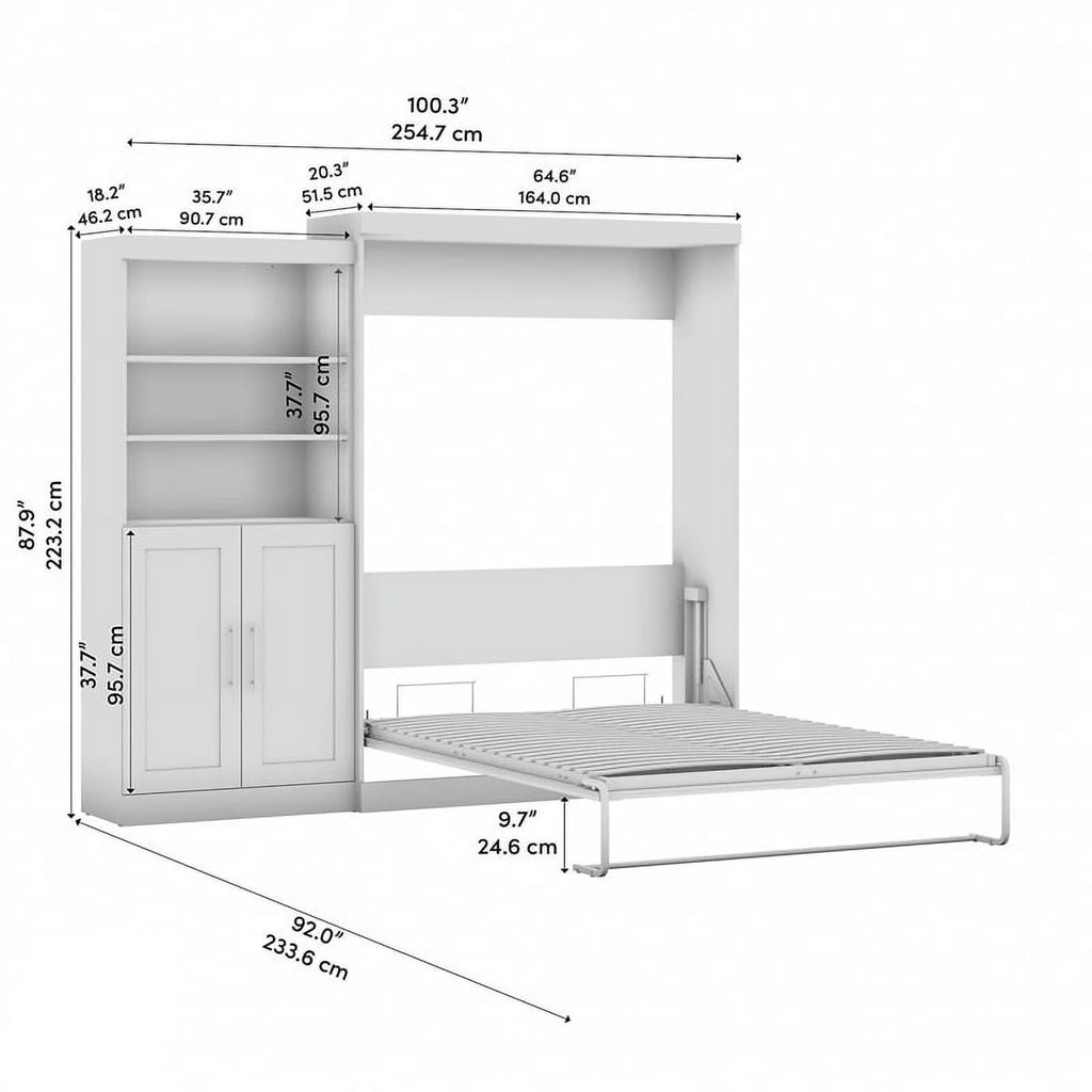 Queen Murphy Bed & Closet Organizer B291318