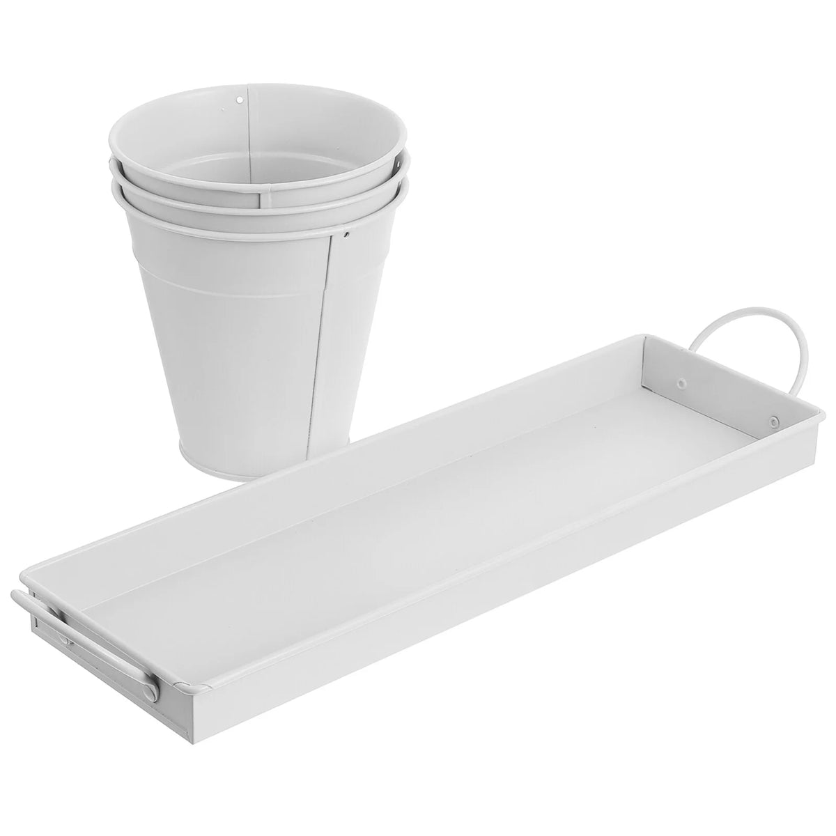 9 pcs Garden Flower Pot with 1pc Tray G830937