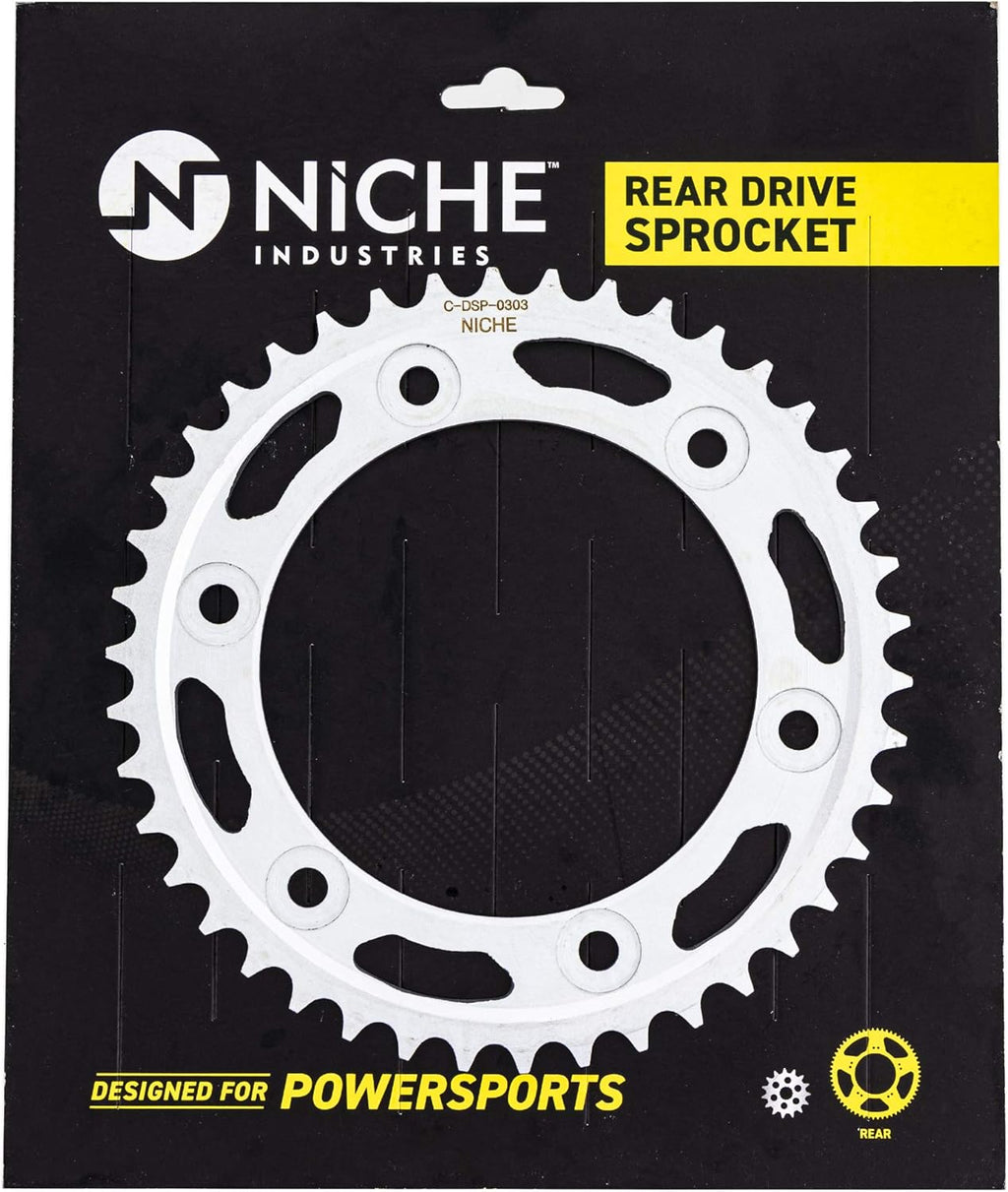 Drive Sprocket Chain Combo Front 16 Rear 42 Tooth 530HZ Standard 120 Links Pack of 2 F8475